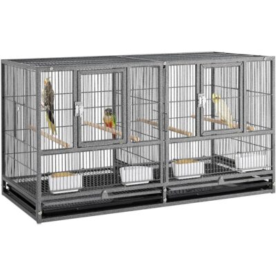 Yaheetech 18-in Wide Stackable Divided Breeder Cage