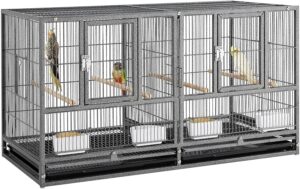 Yaheetech 18-in Wide Stackable Divided Breeder Cage