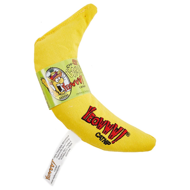 Yeowww! Catnip Yellow Banana Toy