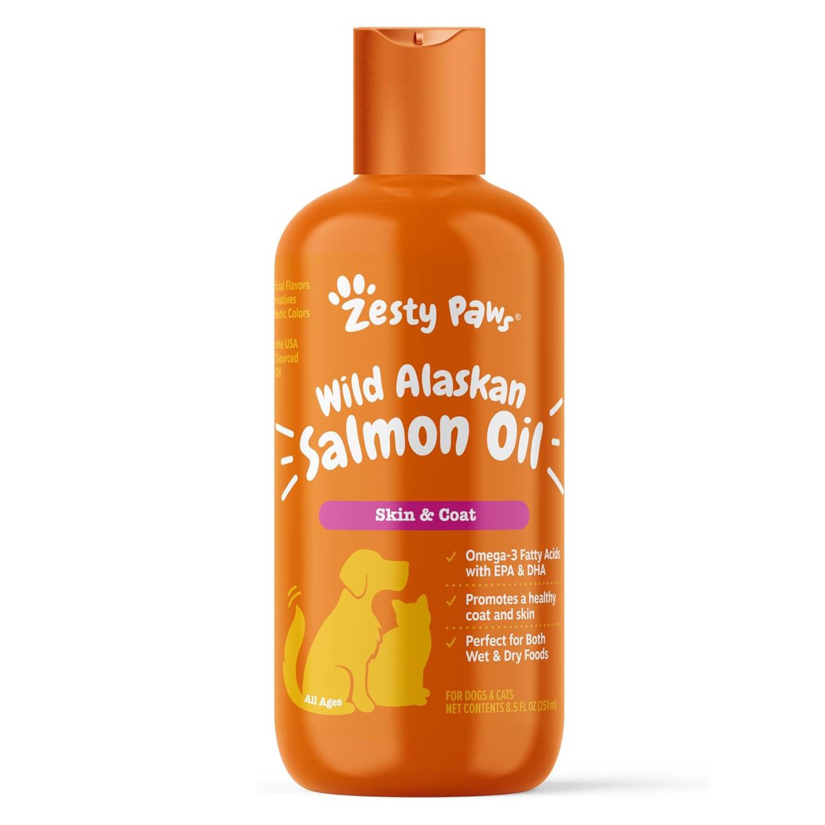 Zesty Paws Wild Alaskan Salmon Oil for Dogs & Cats