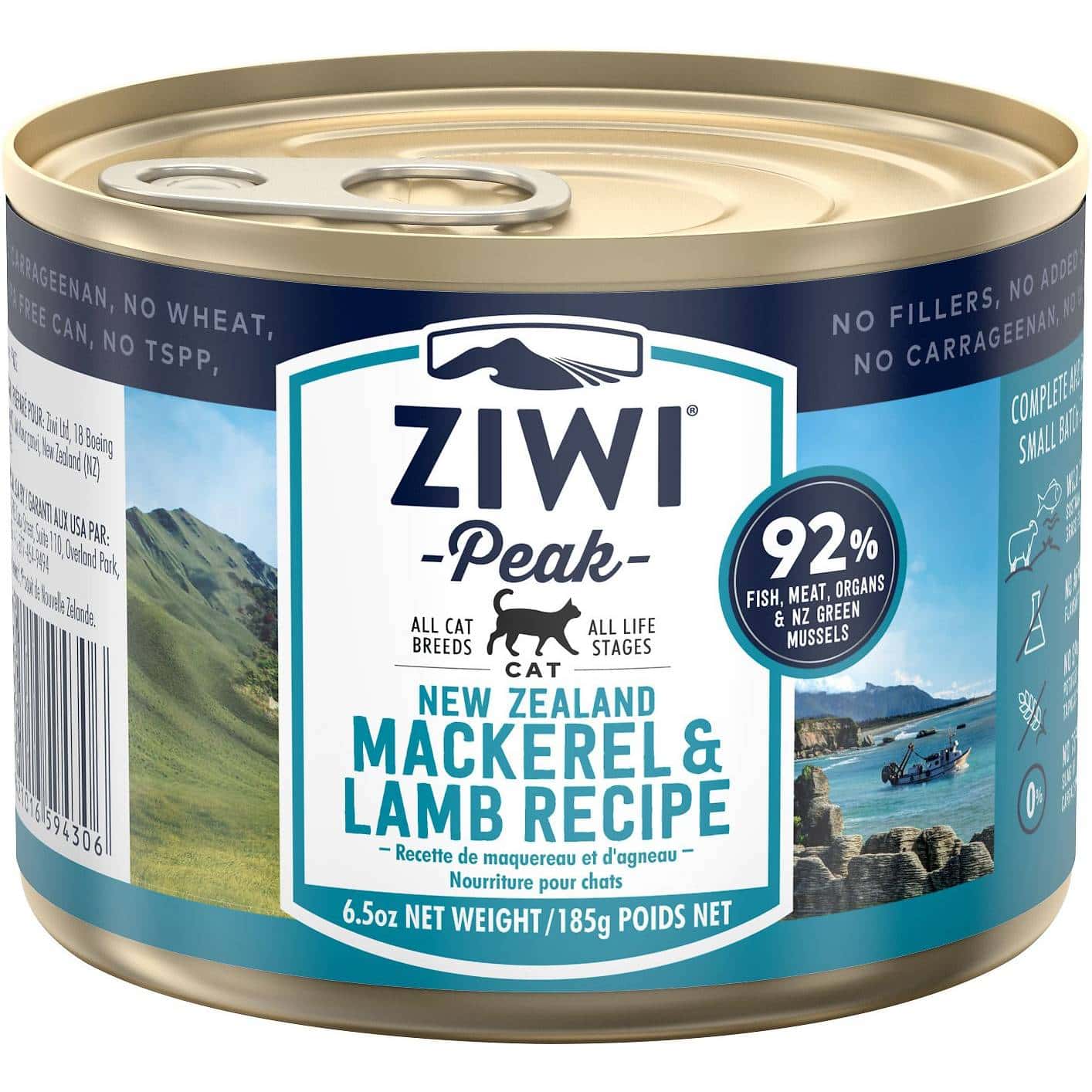 Ziwi Peak Mackerel & Lamb Recipe Canned Cat Food (1)