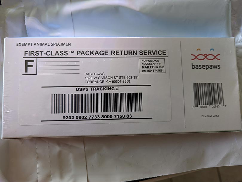 basepaws cat kit packaging