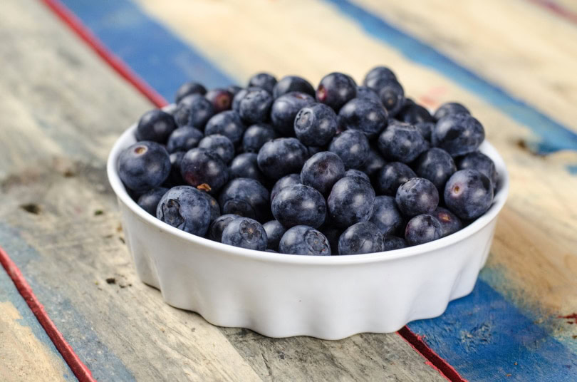blueberries in a bowl