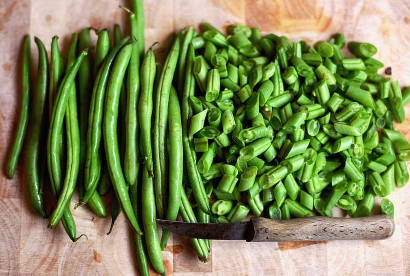 chopped green beans