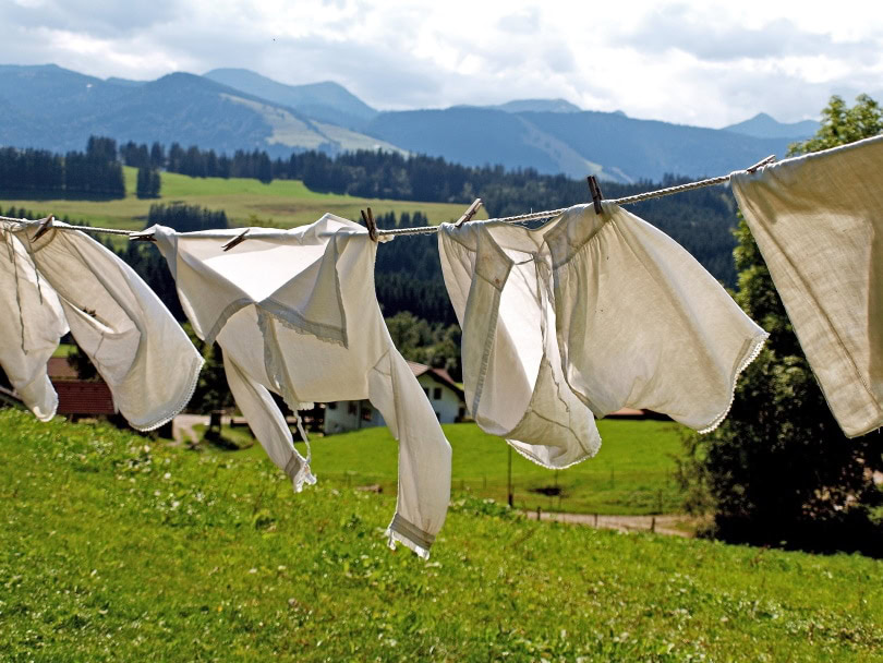 drying clothes