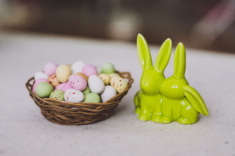 easter eggs on a basket_Jumpstory