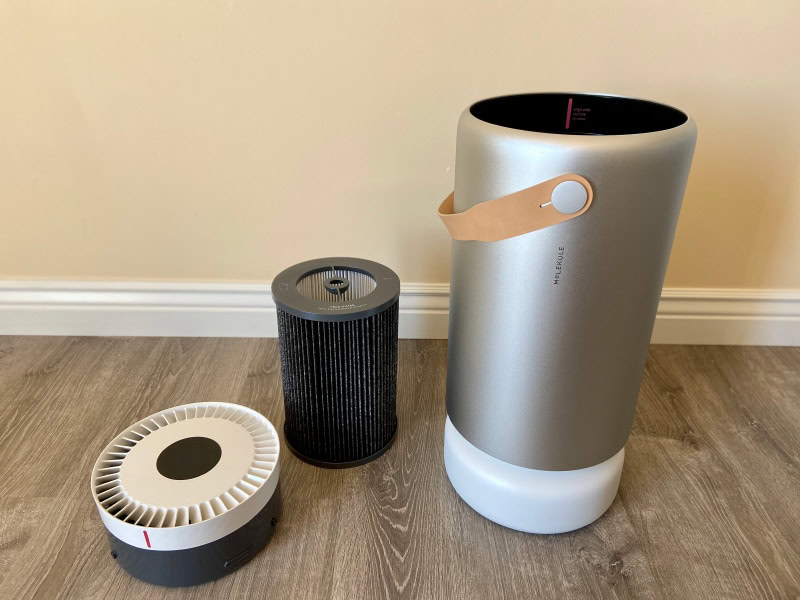 molekule air purifier - assembling filter