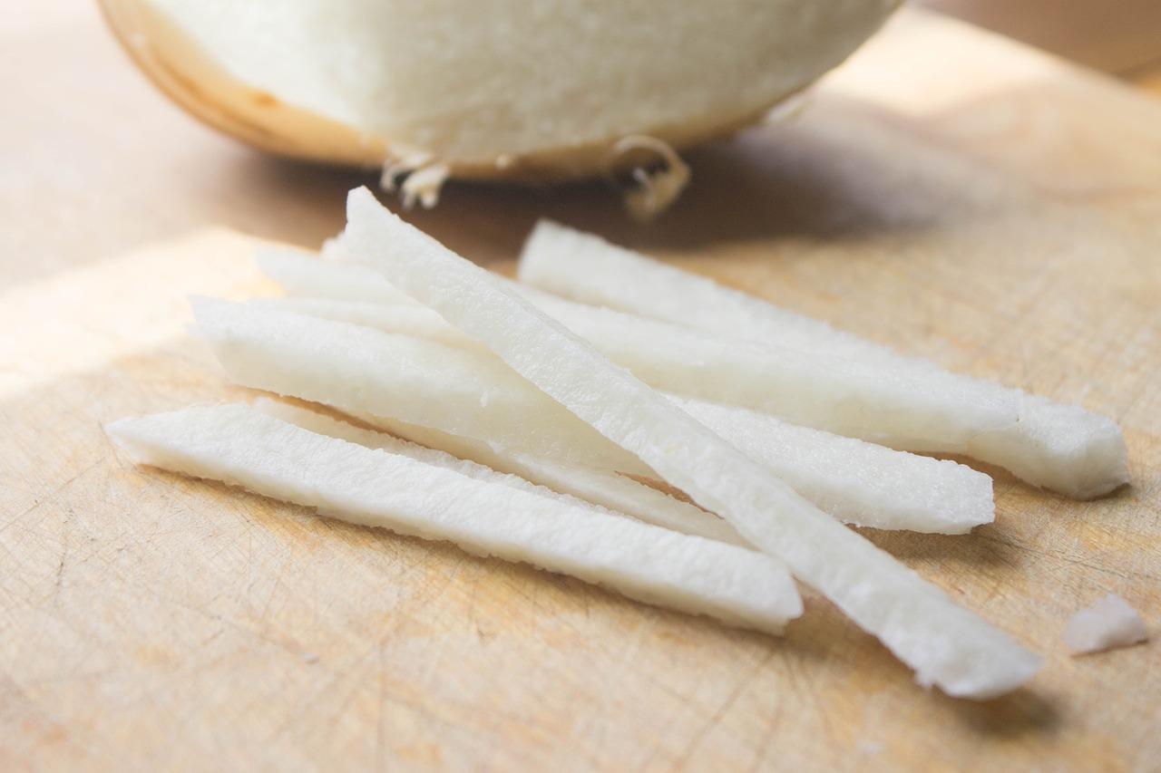 sliced jicama