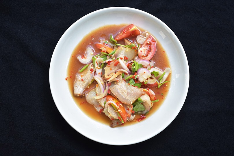 spicy food on a plate