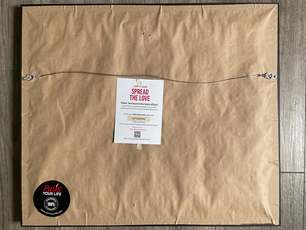 the back of paint your life painting 