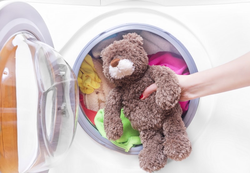 toys in washing machine