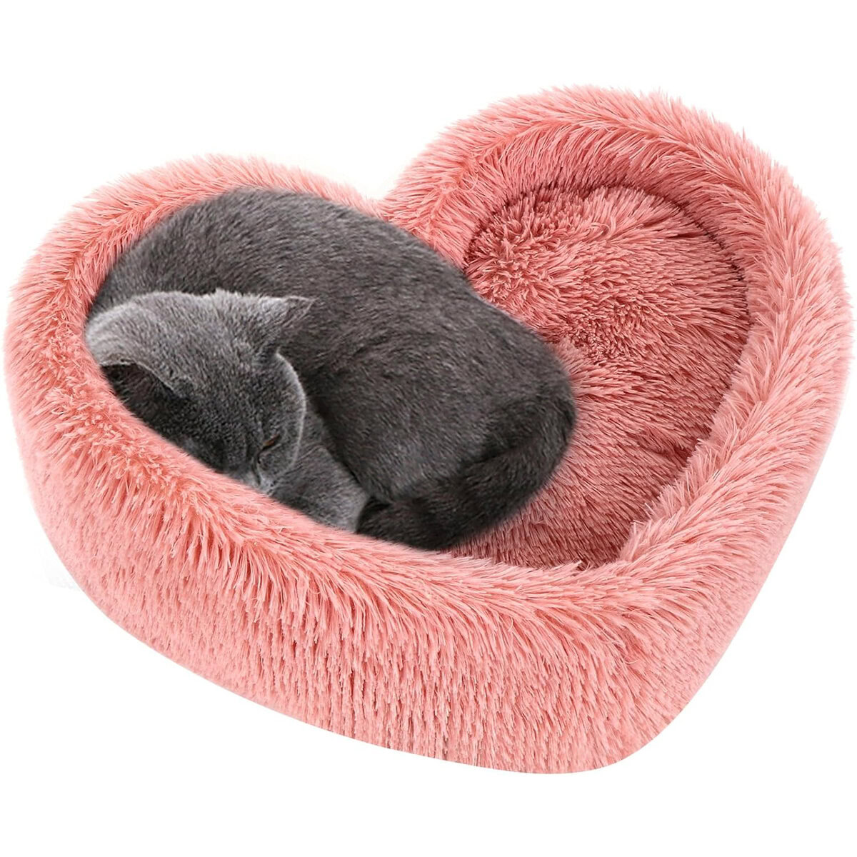 Lcybem Store Heart-Shaped Cat Bed
