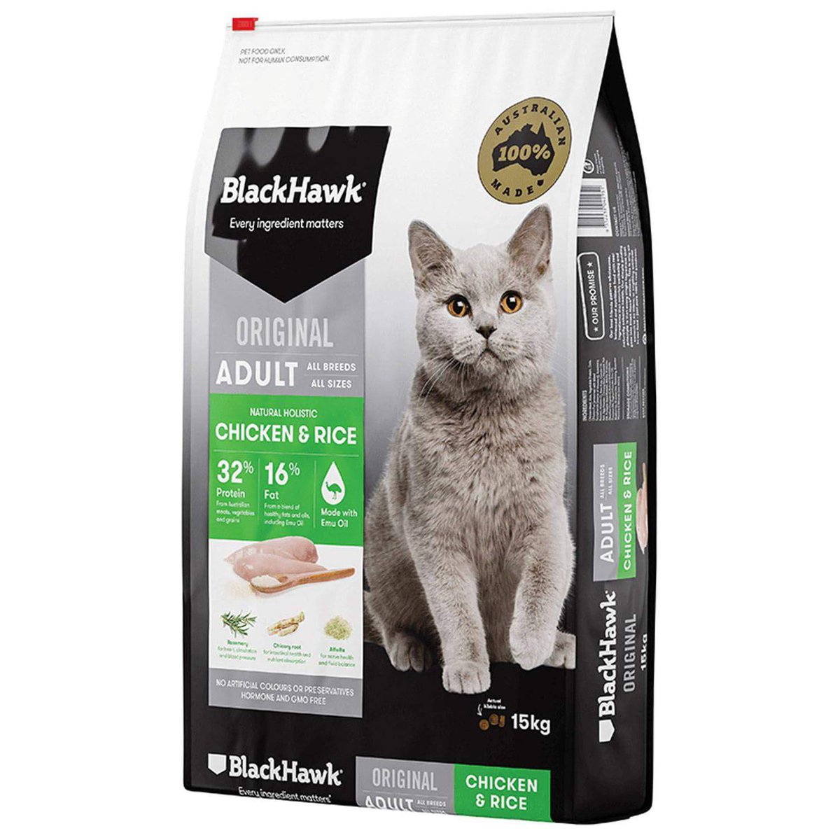 Black Hawk Chicken and Rice Dry Cat Food