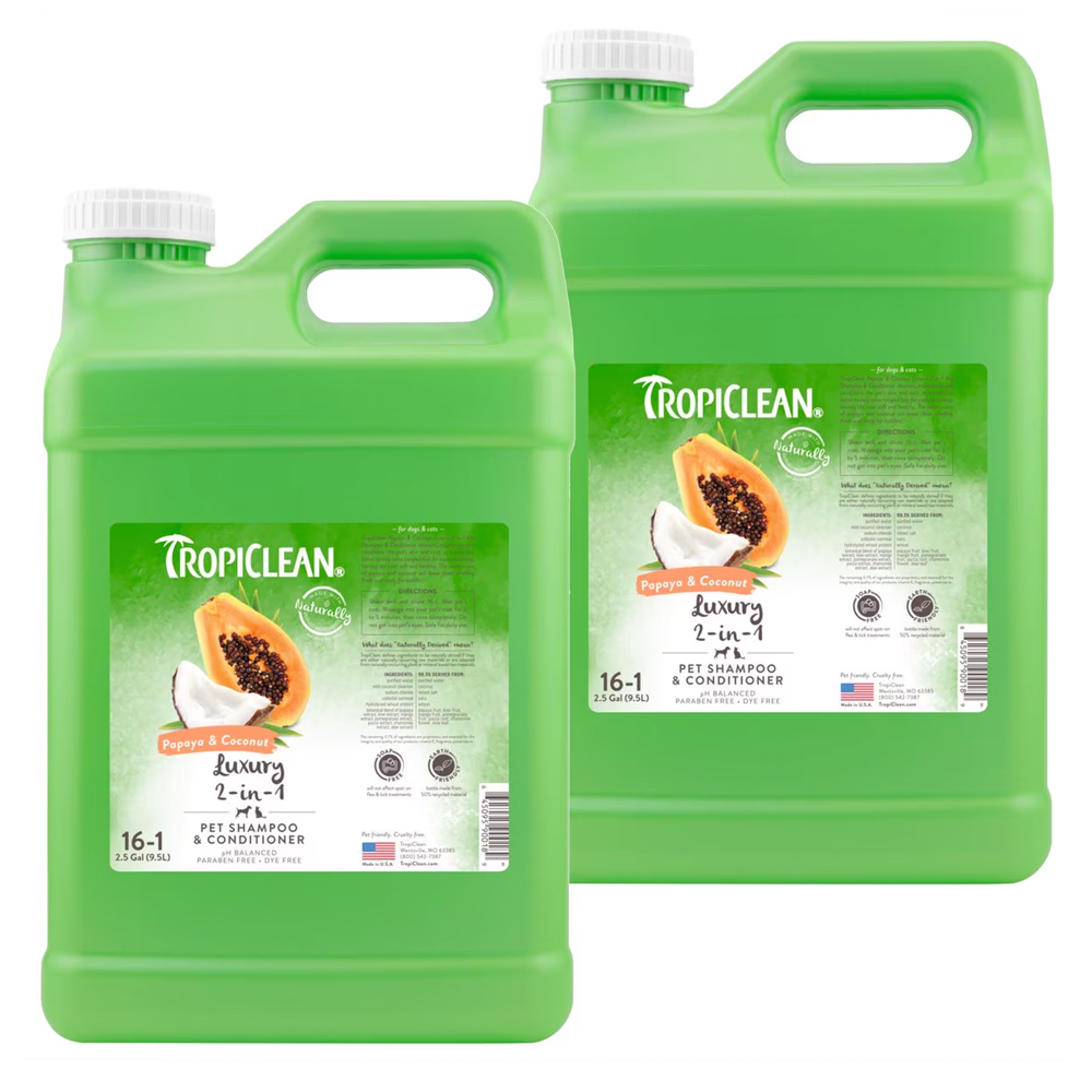 TropiClean Luxury 2-In-1 Papaya