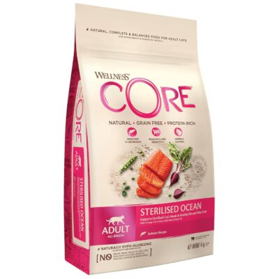 Wellness CORE Sterilised Ocean, Dry Cat Food, Cat Food Dry for Sterili