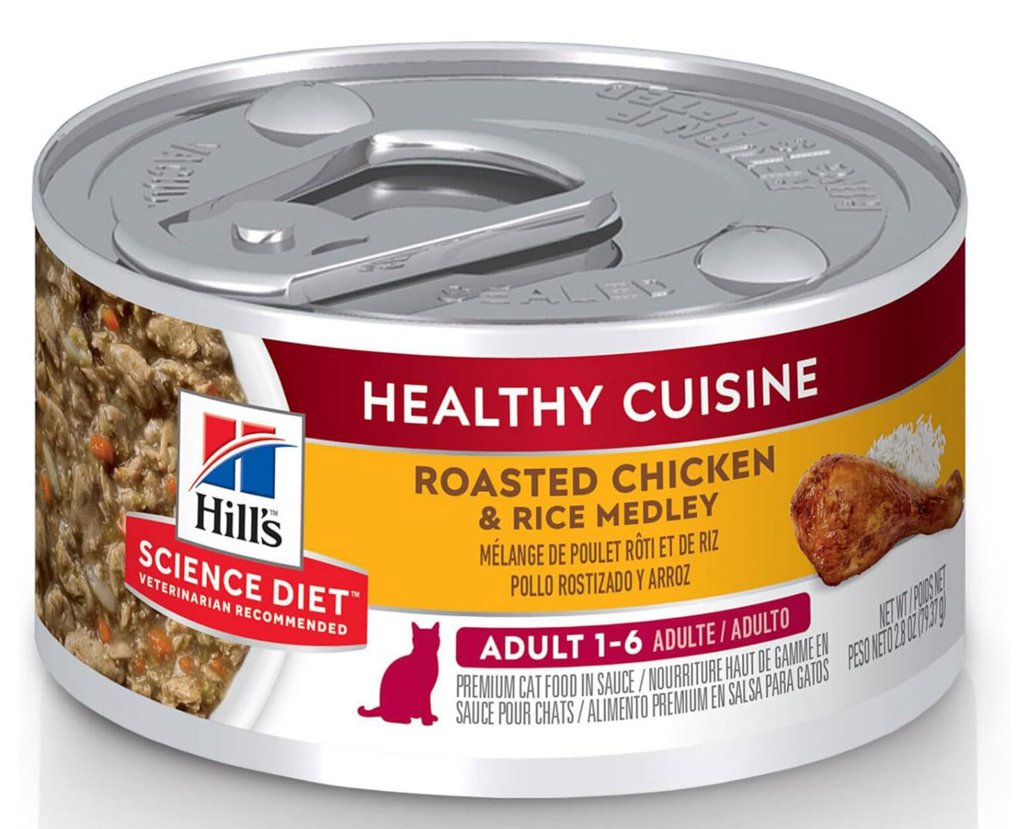 Hill's Adult Healthy Cuisine Chicken and Rice Medley Wet Cat Food