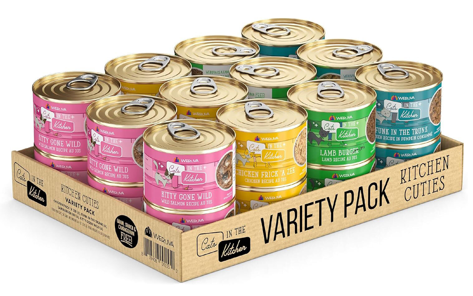 Weruva Cats in The Kitchen, Kitchen Cuties Variety Pack