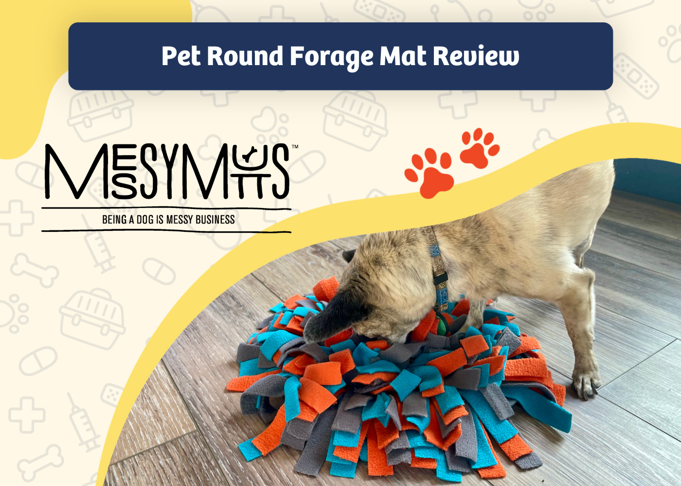 Messy Mutts Round Forage Mat Review - featured image