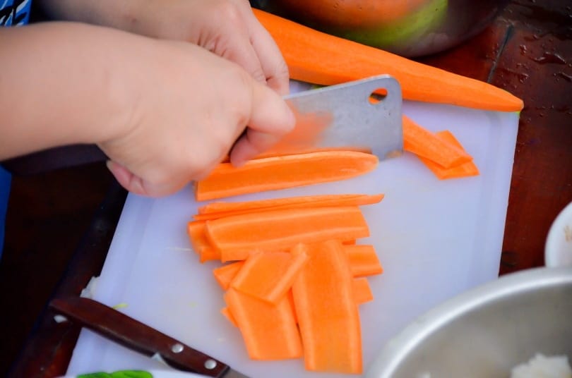 sliced carrots