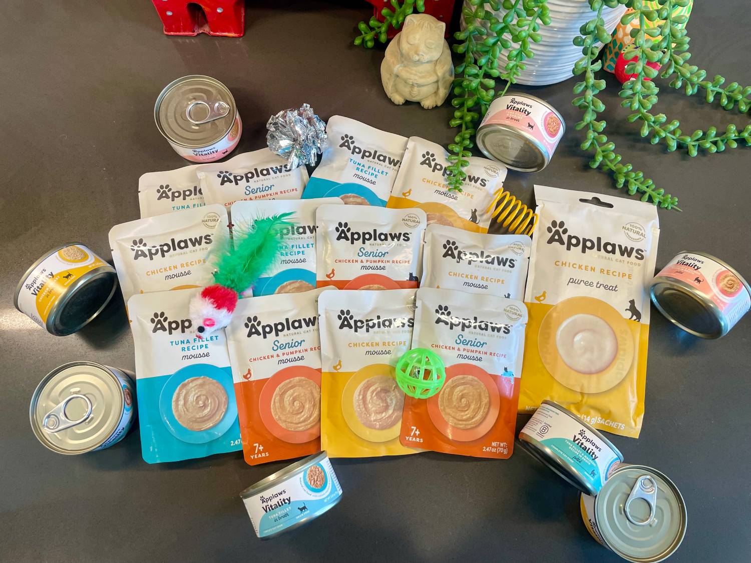 Applaws Cat Food Review - products on table