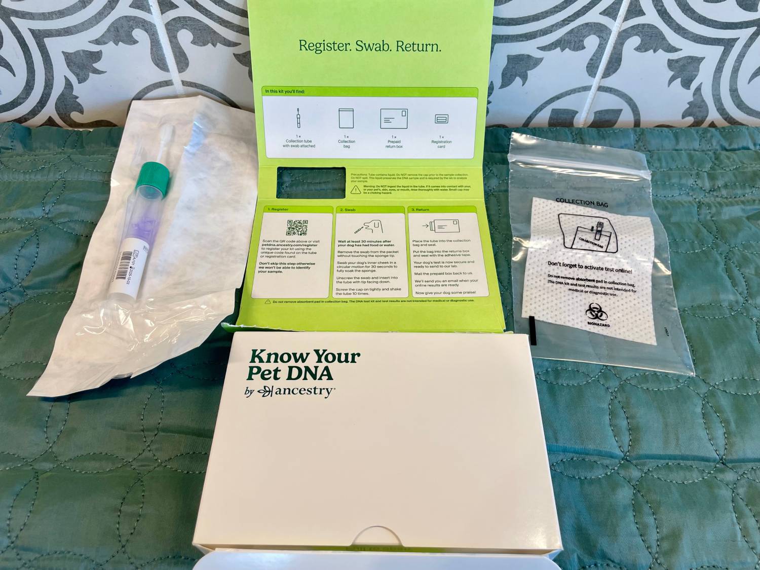 PGV Know Your Pet DNA by Ancestry Review - kit contents